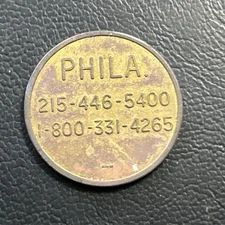 large Size Philadelphia Time And Parking Controls PHILa.  Token F19