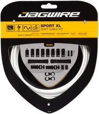 Jagwire Sport XL White Shift Cable Kit - Corrosion-Resistant Stainless &