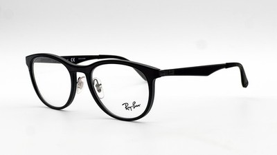 NEW RAY BAN RB 7116 5196 MATTE BLACK AUTHENTIC EYEGLASSES 51-19