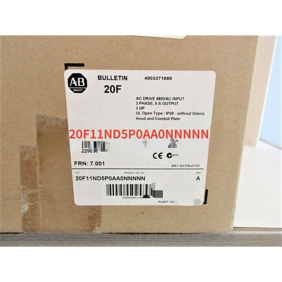 AB 20F11ND5P0AA0NNNNN Allen Bradley Powerflex 753 inverter 20F11ND5P0AA0NNNNN US - Image 3 of 4