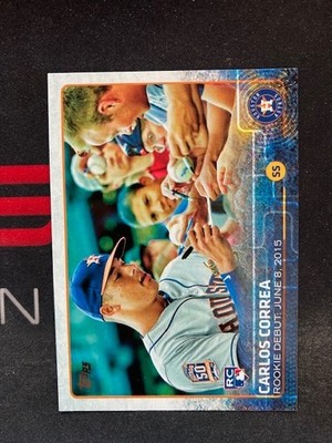 2015 Topps Update Series Carlos Correa Rookie Debut RC #US251