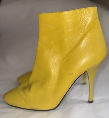 Bottega Veneta Vintage Yellow BV F/W 2001 Stiefeletten IT 9 UK7/7,5