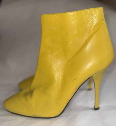 Bottega Veneta, Bottega Veneta Vintage Yellow BV F/W 2001 Stiefeletten IT 9 UK7/7,5