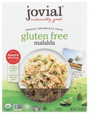 Pasta de arroz integral Jovial Mafalda orgánica sin gluten 12 OZ
