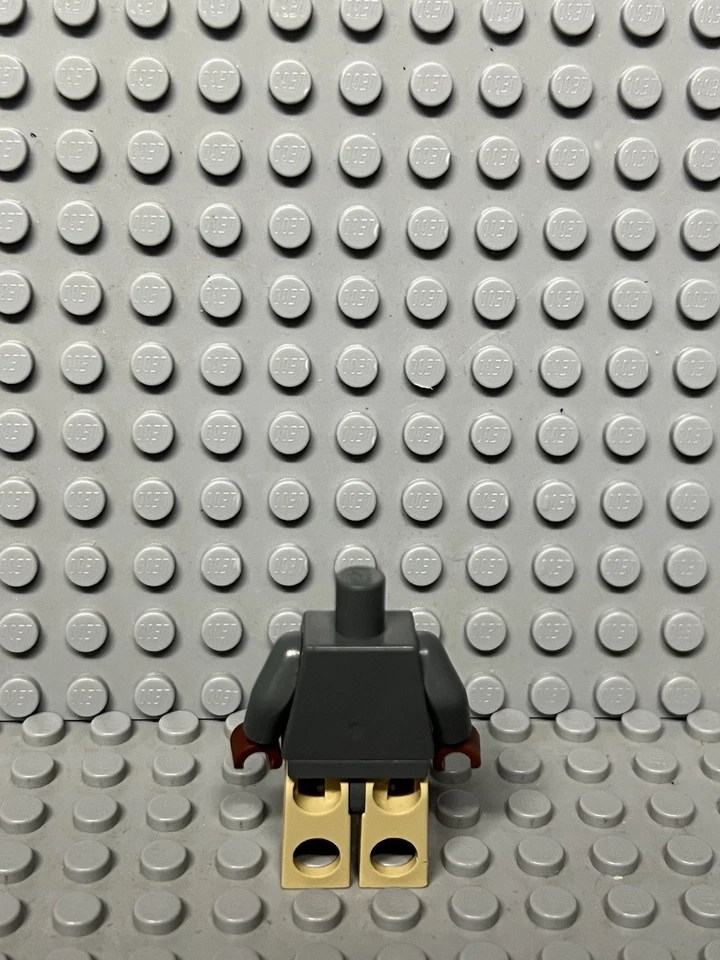LEGO Star Wars 2006 Mace Windu Minifigura Piernas y Torso (marcas de mordedura y desgaste) Foto 3 de 4