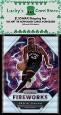 2020-21 Panini Prizm #21 Pascal Siakam Fireworks Prizms Silver