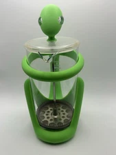 Alessi Inka french press coffee maker green Guido Venturini 8 Cups Space Alien