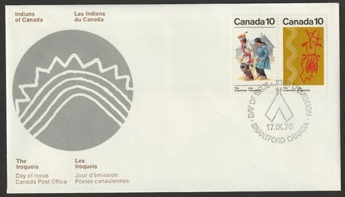 Canada #581a, Iroquoian Indians, Official First Day Cover, FDC 1976