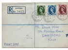 GB QEII 1954 9d 10d & 11d fine Registered FDC WS47325a