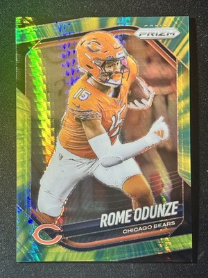 Rome Odunze 2025 Panini Prizm Hyper /200 SP Holo Chicago Bears #8