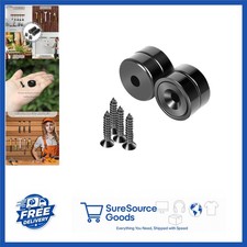 Industrial Round Disc Magnets with Countersunk Holes for Wall Mounting 4 Count
