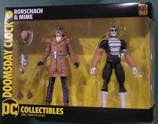 DOOMSDAY CLOCK RORSCHACH & MIME ACTION FIGURE SET