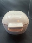 Vintage MCM Glidden Stoneware Pottery Casserole Dish 163 Feather Swirl — photo 6