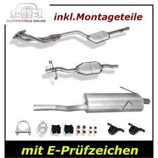 Auspuffanlage mit Kat BMW 3er E46 316i + 318i M43 Auspuff Katalysator Endtopf