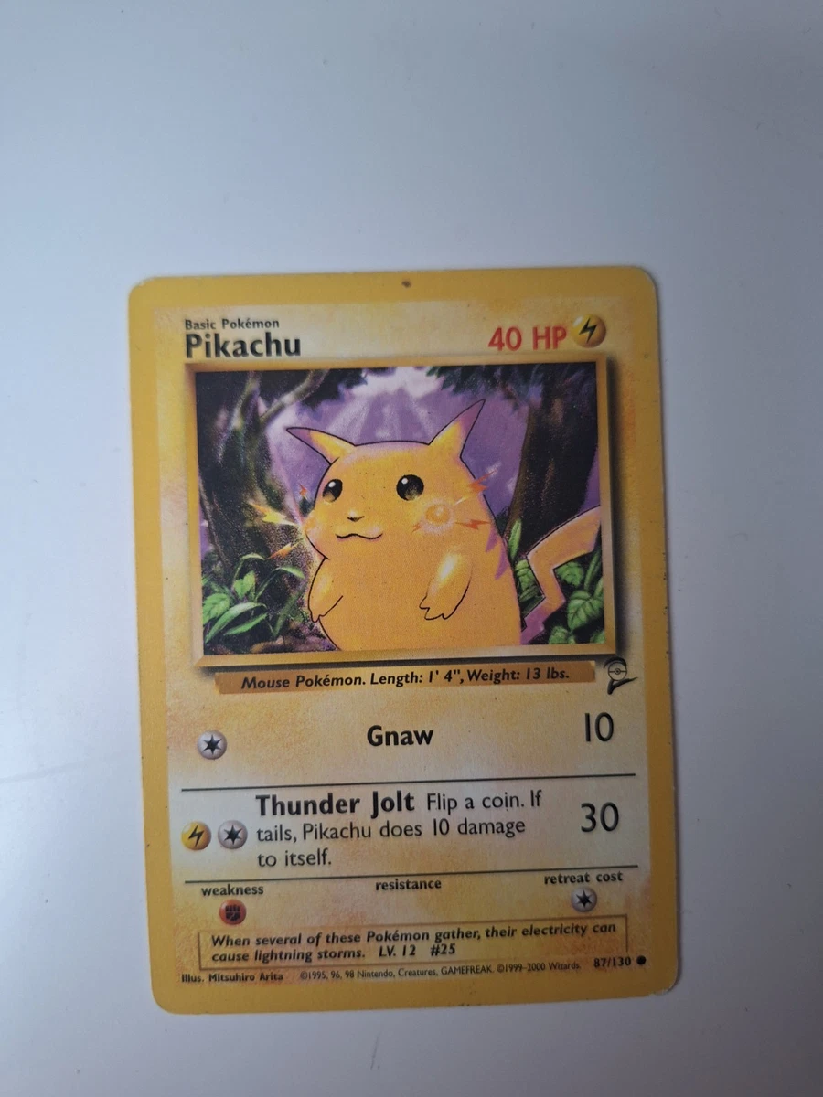 Pikachu Pokémon TCG Base Set 2 Individual Collectable Card Game