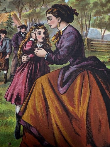 1880S MY MOTHER AUNT LOUISA'S BIG PICTURE SERIES RARE ORIGINAL MCLOUGHLIN BROS. - Bild 3 von 5