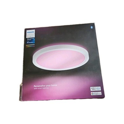 Philips Hue LED-Panel rund White & Color Ambiance Tento S  29,1 x 3,2 cm, Weiß