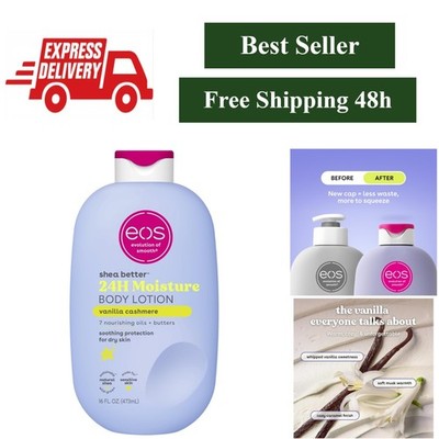 eos Shea Better Body Lotion Vanilla Cashmere 16 fl oz Non-Greasy Hydrating