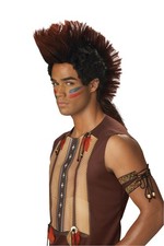 Costume Indian Warrior Wig 70080 Accessory Mohawk Adult Men
