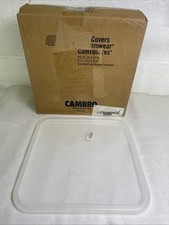6 Count Cambro SFC12453 CamSquares Lid 12, 18  22-Quart Food Containers Clear
