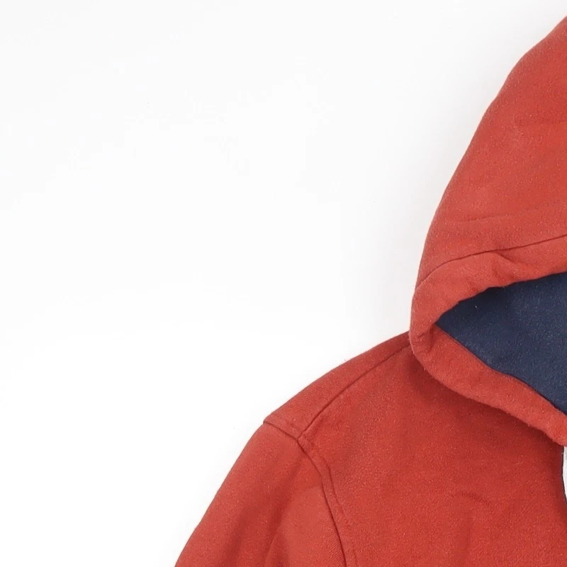 VETEMENTS Crew Clothing Company Felpa con Cappuccio Uomo Rossa Full Zip L