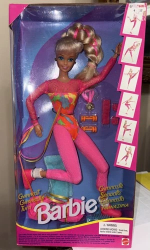 Vintage 1993 Mattel Gymnast Barbie #11921 Accessories Poseable NIB NRFB