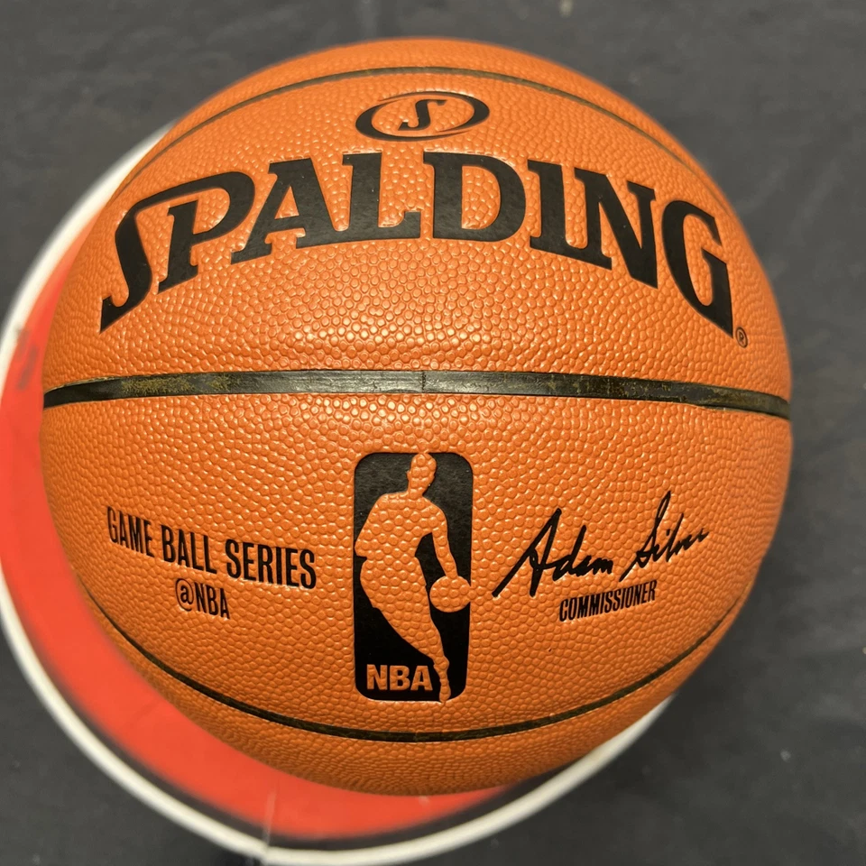 Patrick Ewing Autographed New York Knicks Spalding Basketball Signed Steiner CX - Image 3 of 4