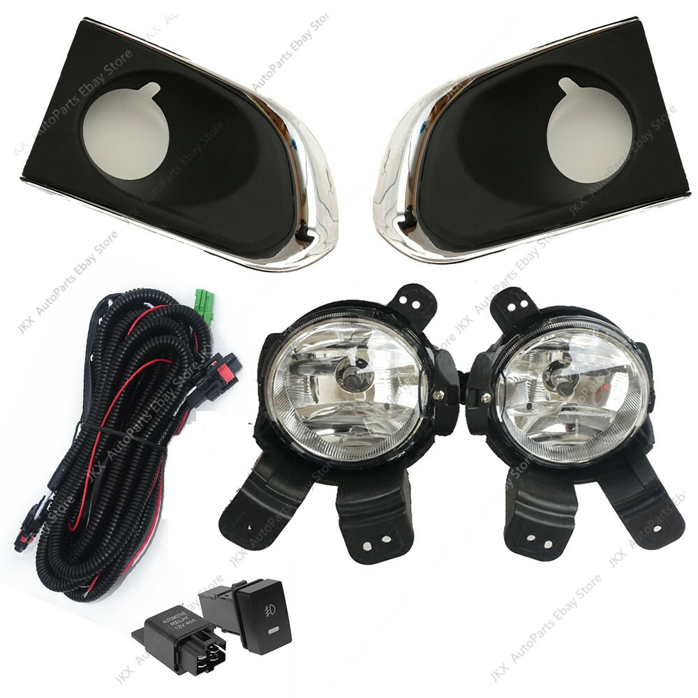 2012 Chevy Malibu Front Bumper Silver Pair Of Black Fog Light Covers For 2013-2015 Chevy Malibu - Left & Right Side 2013-2015 Malibu Fog Light Cover - Foto 2