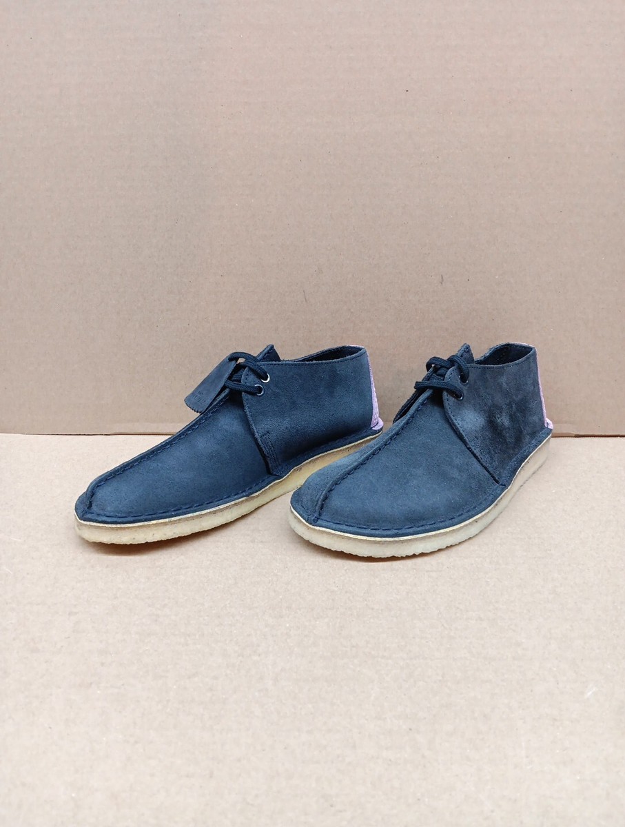Clarks Desert Trek Suede Womens Shoe- Ink Blu- US Size 8(M) Wide