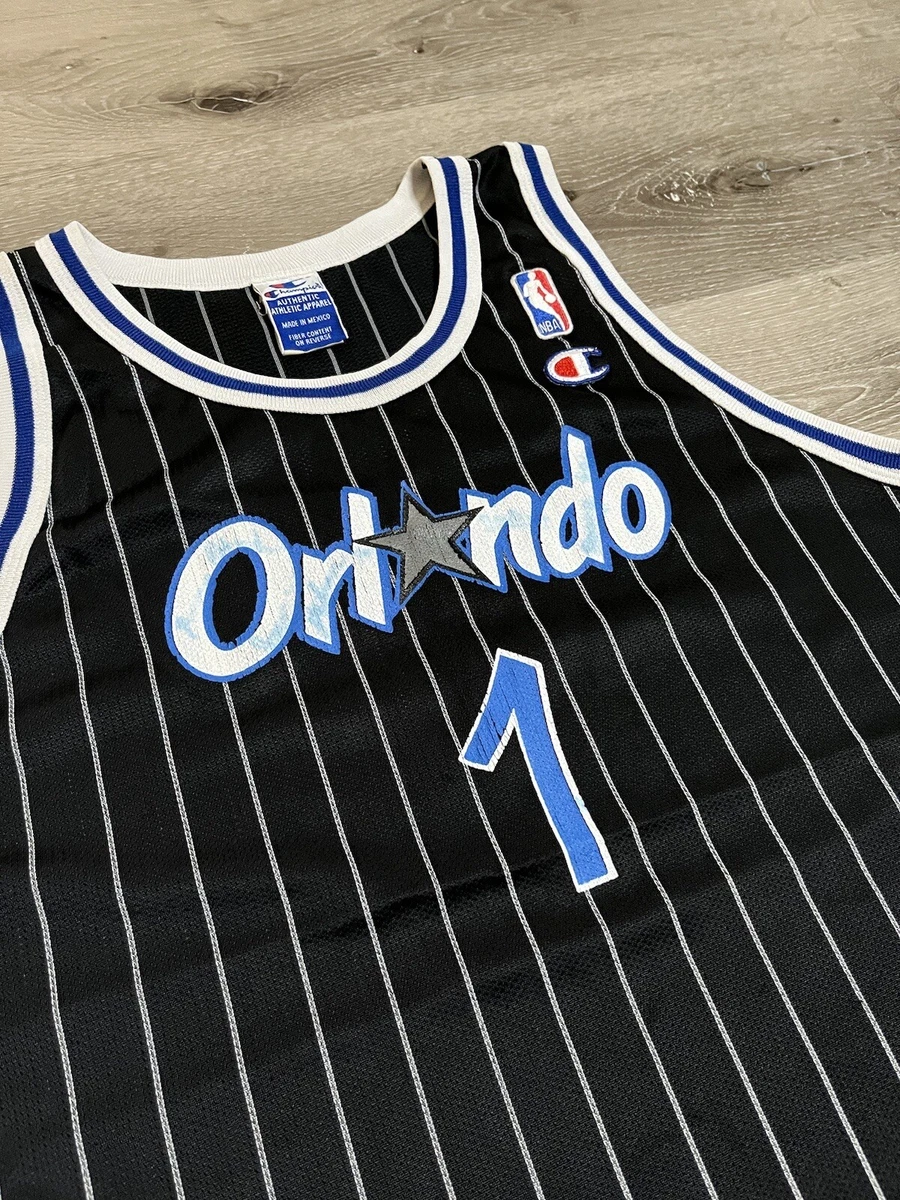 Vintage Champion Penny Hardaway Orlando Magic Pinstripe Jersey L