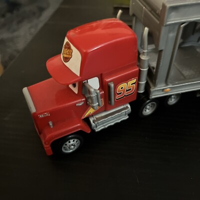 Disney Cars Mack Truck Playset Hauler Original Toy Official Mattel 2006