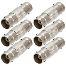 6x BNC Female to Female Coupler Coax Coaxial Adapter Connector CCTV Video Camera
