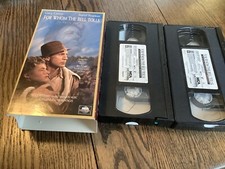 For Whom the Bell Tolls VHS 1995 2-Tape Used Classic Drama Bergman Free USA Ship