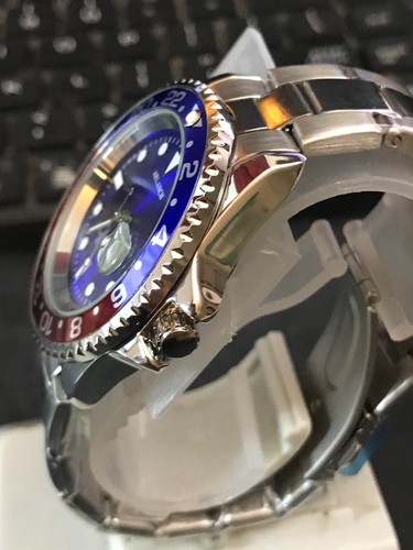 Reloj de Buceo 2024 Arlanch 40mm Calendario “Pepsi” Bisel Cuarzo, NUEVO (Lote2355) - Imagen 7 de 13