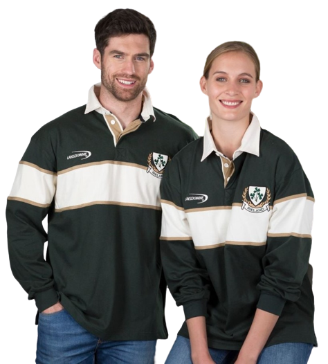 Chemise à manches courtes rugby flowers bleu marine