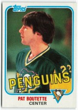 1981-82 Pat Boutette Topps - Pittsburgh Penguins
