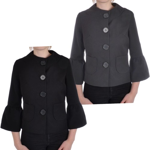 Miss Posh Womens 3/4 Sleeve Cropped Jacket Coat