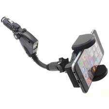 For Galaxy S20/S21/S23/S24/FE - Car Mount Charger Holder DC Socket USB Port