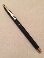 Papermate Black & Gold Fountain Pen M Pt New In Box Made In Germany From 8O'S *