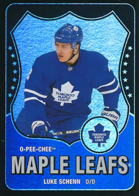2010-11 O-Pee-Chee RETRO RAINBOW BLACK #305 LUKE SCHENN - x/100 - Maple Leafs
