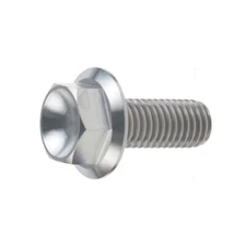 1X TITANIUM FLANGE HEX BOLT M7 X 20MM MX20MM LONG GRADE 5 6AL-4V 9MM HEX.
