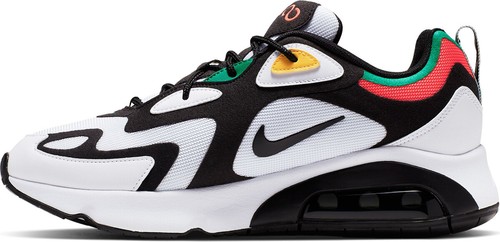 Nike Max 200 Para hombres Informales Air Tenis Zapatos Blanco/Negro/Brillante  Carmesí Nuevo | eBay