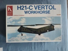 Vintage Hobby Craft H21-C Vertol Workhorse 1/72 SEALED INSIDE. 