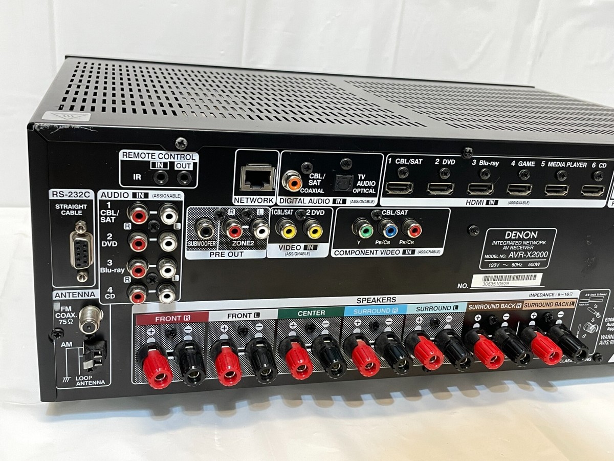 Denon デノン アンプ AVR-X2000 AVR-X2000 - 7.1 Ch. 95W 4K AV Receiver | Denon - United States