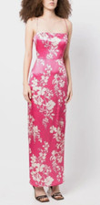 Gorgeous NWT $270 Reformation Frankie Silk Dress Hothouse Pink Floral 6P