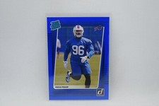 Carlos Boogie Basham #306 - 2021 Donruss Rated Rookie - Bills - Blue Press Proof