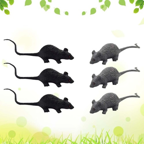 6Pc Simulation Mini Mouse Model Fake Mice Rats Decorations Mouse Toy Model - Afbeelding 5 van 11