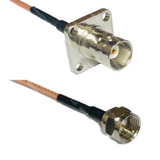 RG316 BNC Flange Female to F MALE RF Cable Rapid-SHIP LOT