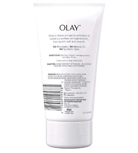 Olay Regenerist Detoxifying Pore Scrub Facial Cleanser VITAMIN B5 5.0 Fl Oz New - Picture 2 of 2