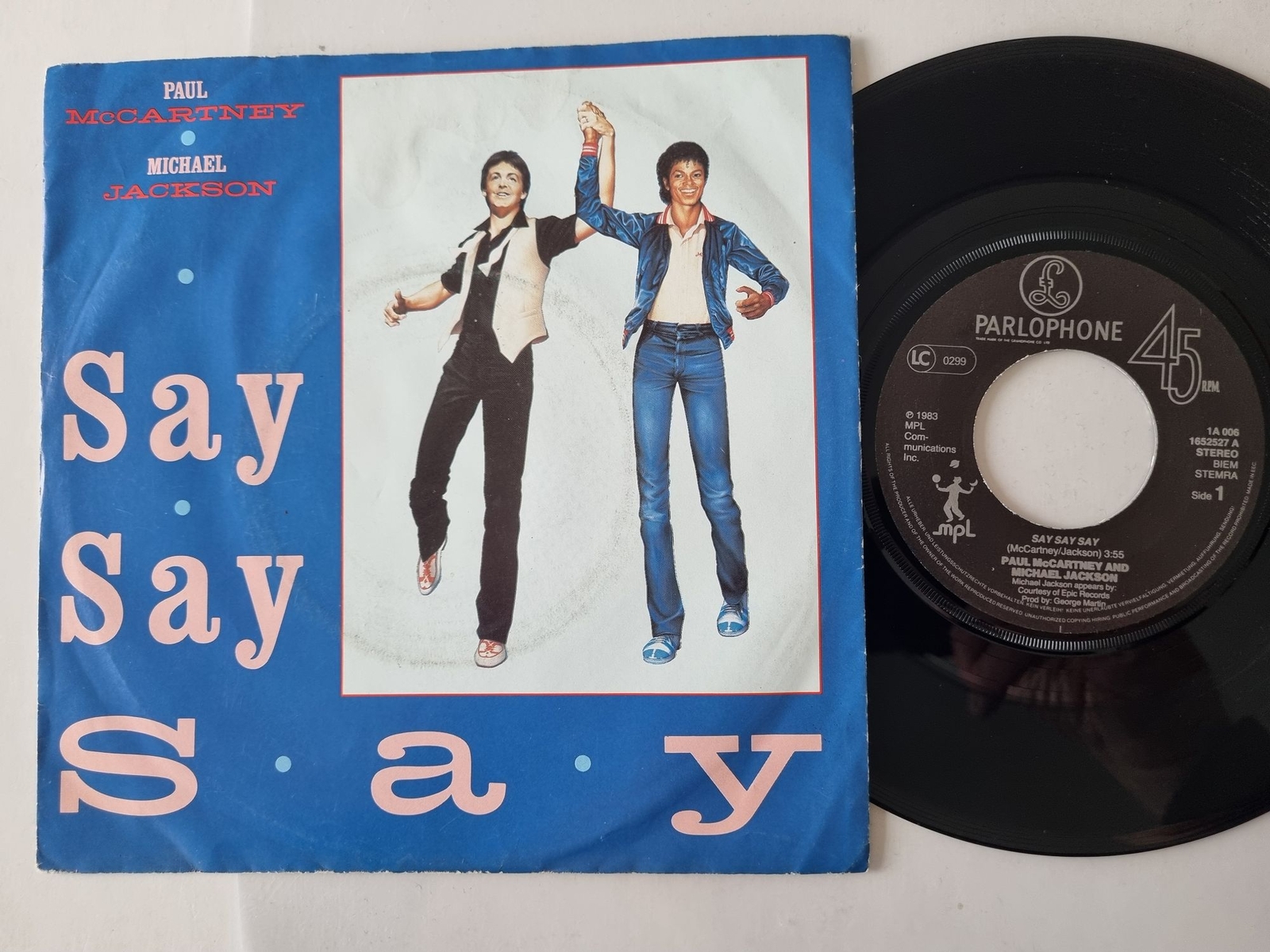 Paul McCartney & Michael Jackson - Say say say 7'' Vinyl Holland